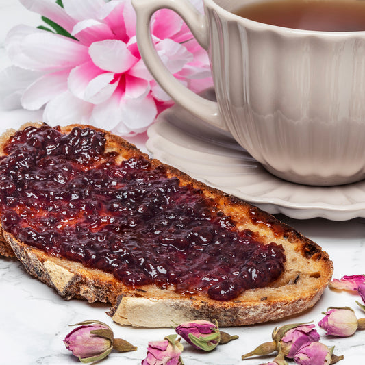 Confiture framboise, litchi, rose - 100g