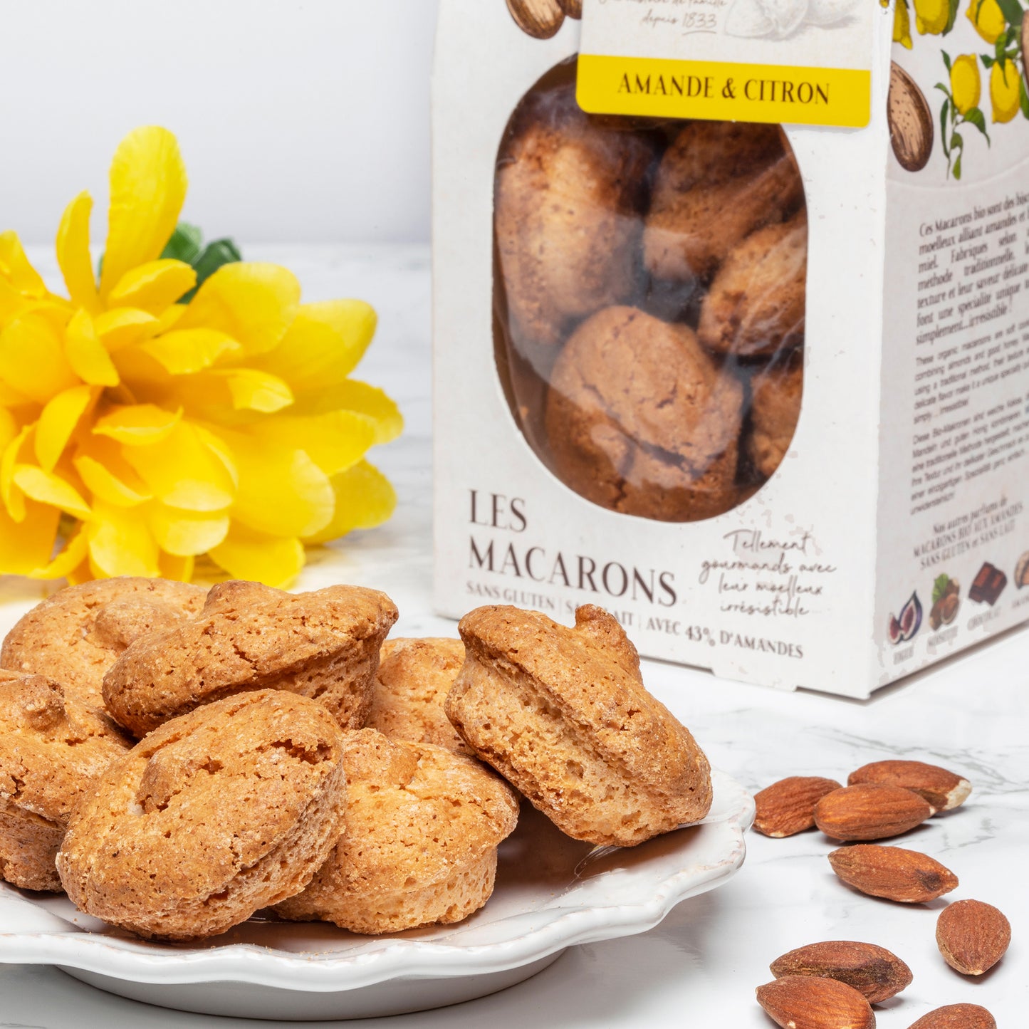 Macarons amande et citron de Menton - 130g