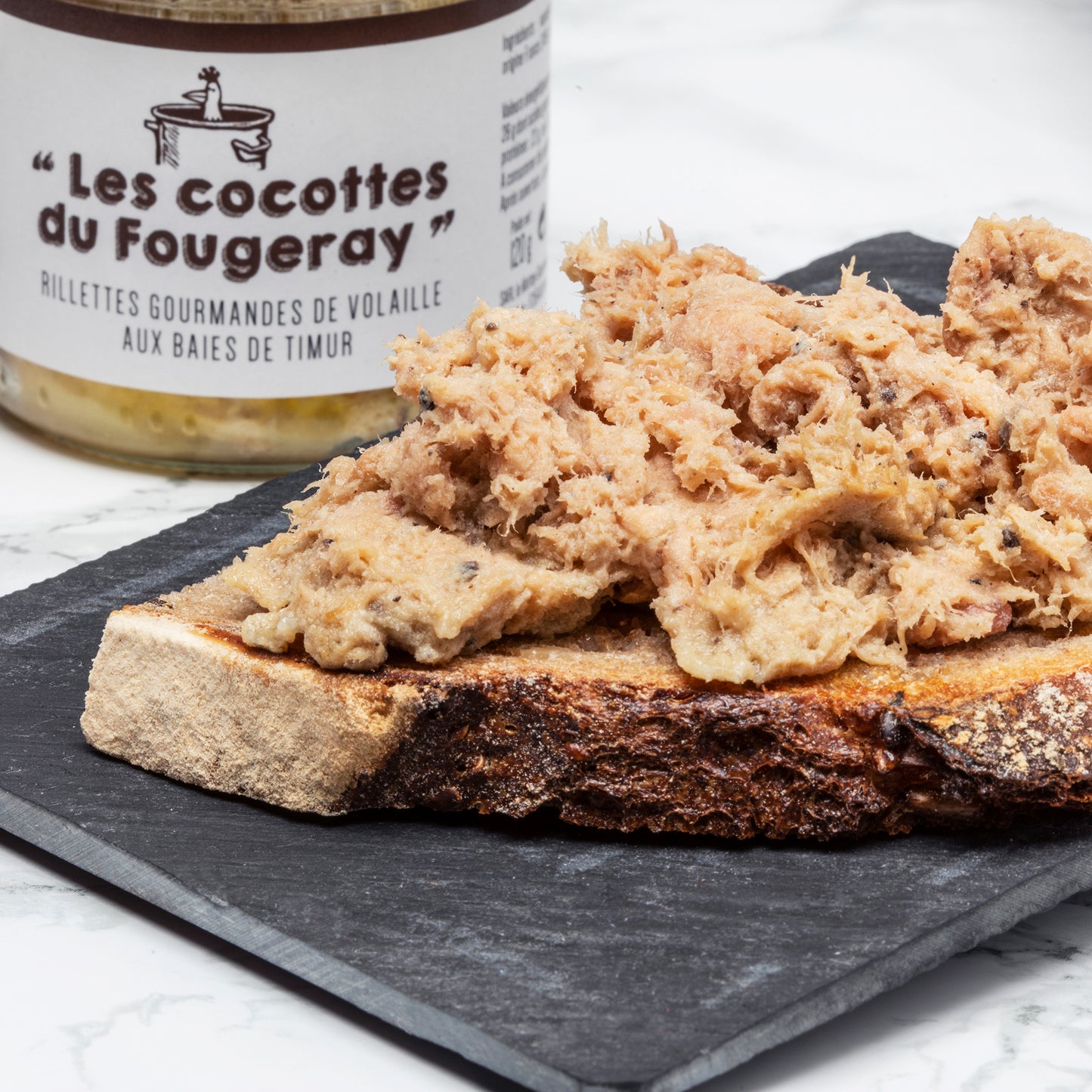 Rillettes de volailles aux baies de Timur - 120g