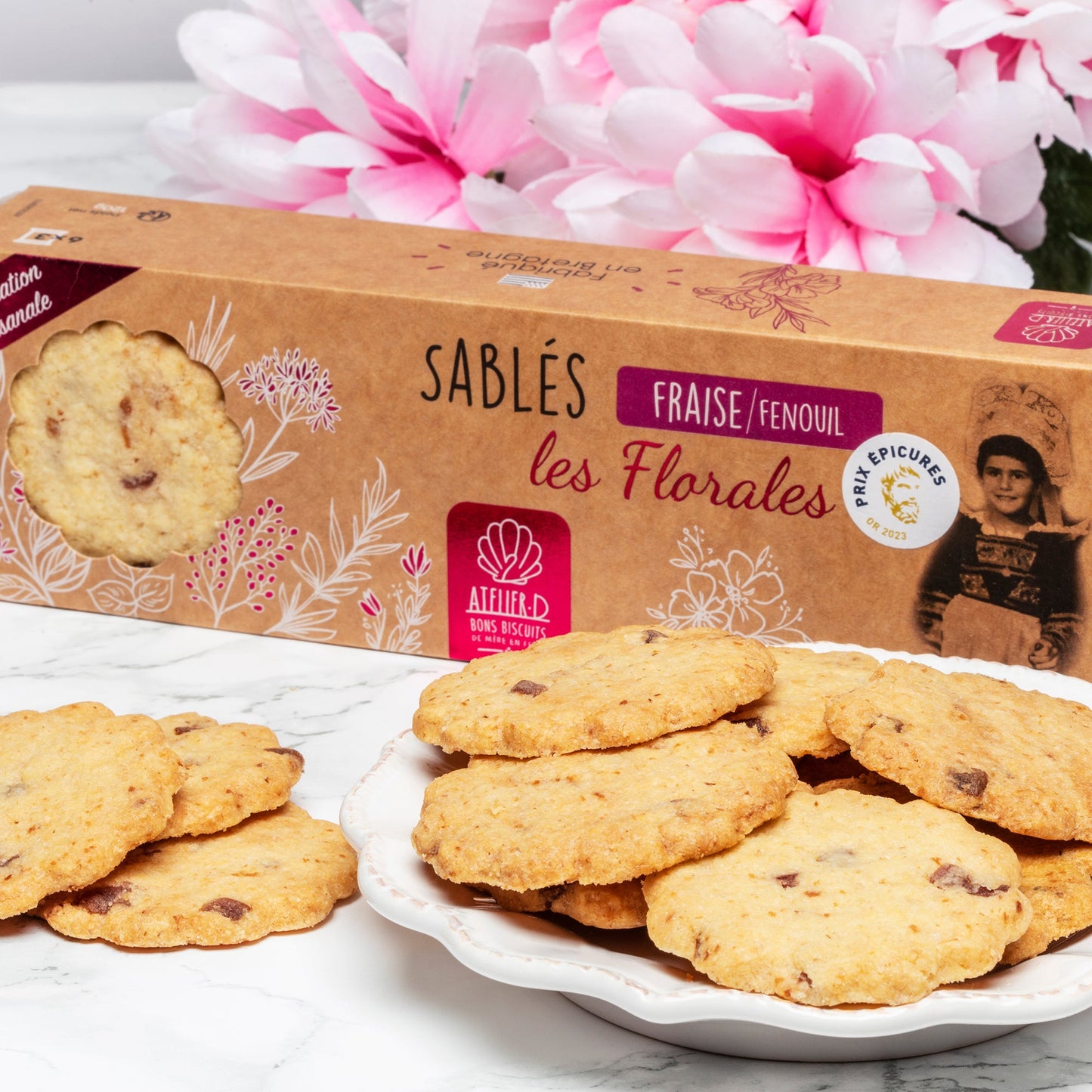 Sablés fraise, fenouil - 120g