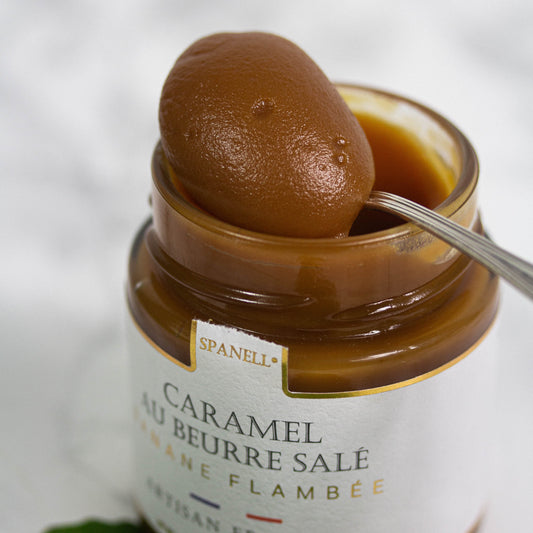 Caramel beurre salé aux bananes flambées 220g