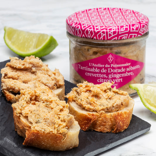 Rillettes dorade crevette, gingembre, citron - 90g
